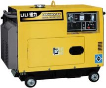 理力三相静音式柴油发电机LDE6800T3
